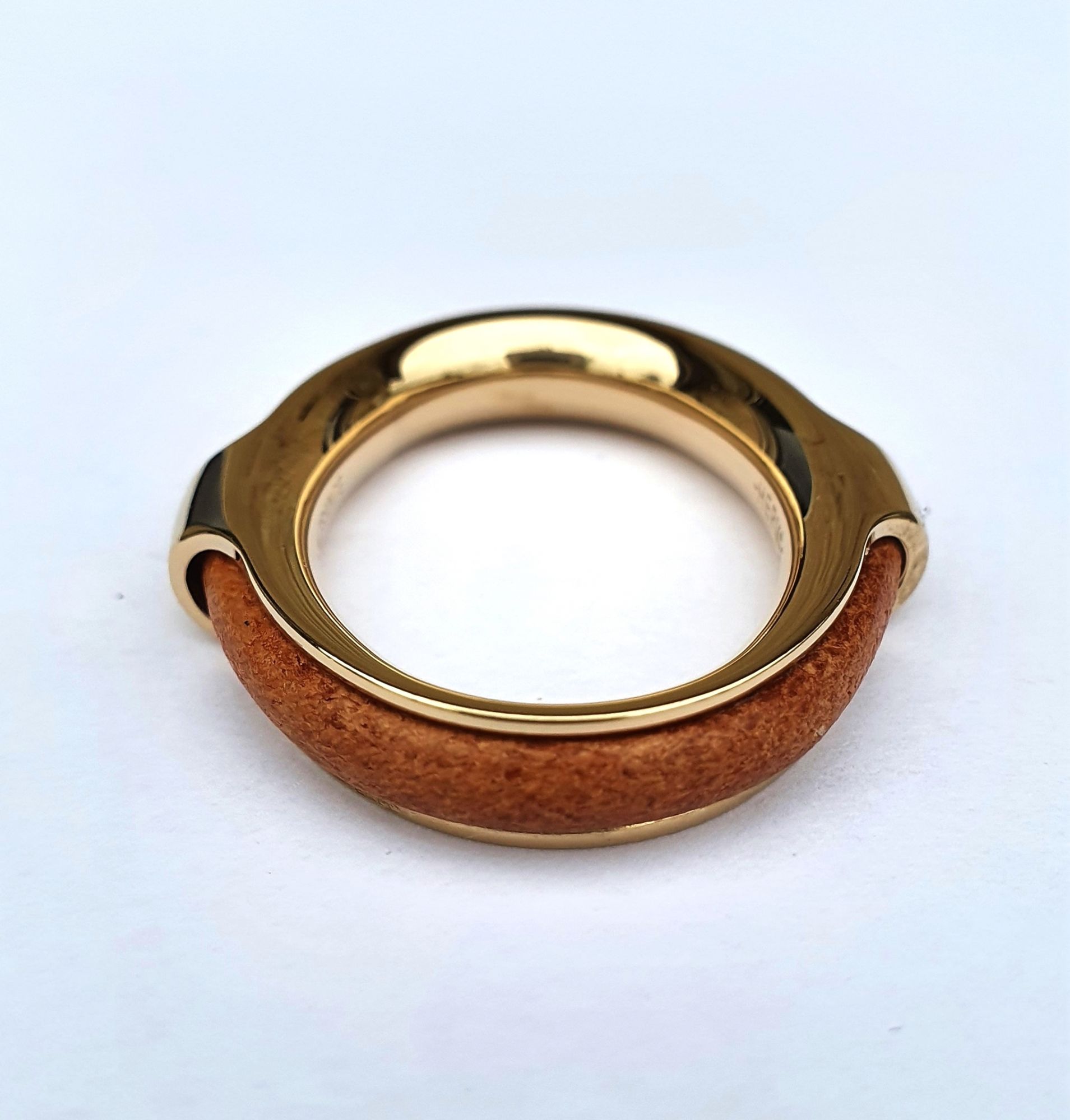 Hermès Gold and Red Lizard Cadenas Charm Scarf Ring - Ann's Fabulous  Closeouts